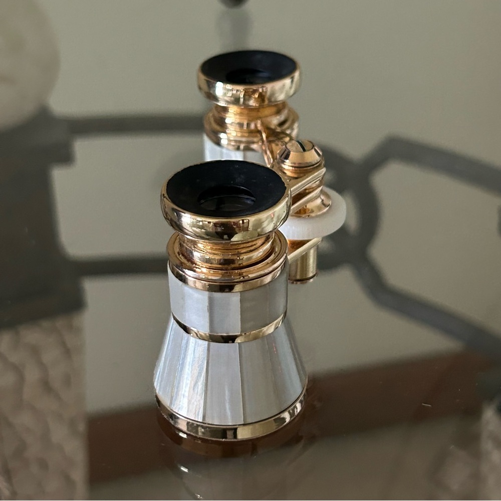 SWIFT GOLD AND GRAY OPERA GLASSES, VINTAGE 1980s, LIKE NEW CONDITION!🎟️ - Picture 13 of 14